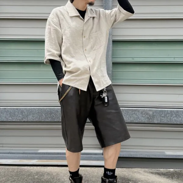 オーダーメイドハーフパンツと粋な靴下